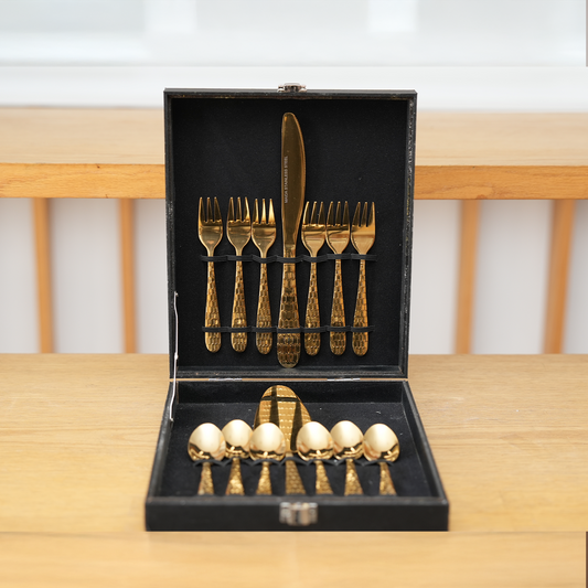 Ménagère À Gâteau 14 Pièces – Honey Gold