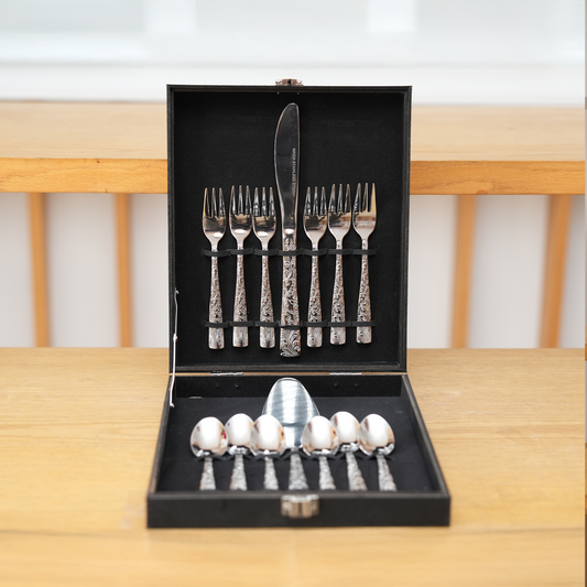 Ménagère À Gâteau 14 Pièces – Santamarta Silver