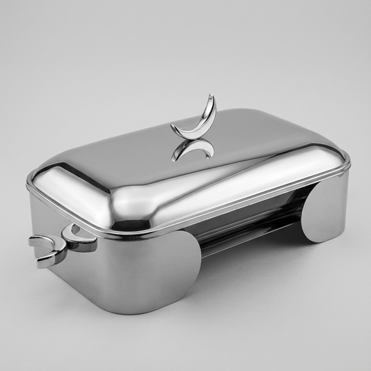 Plat à Gratin en Inox rectangulaire  "Clair de Lune"