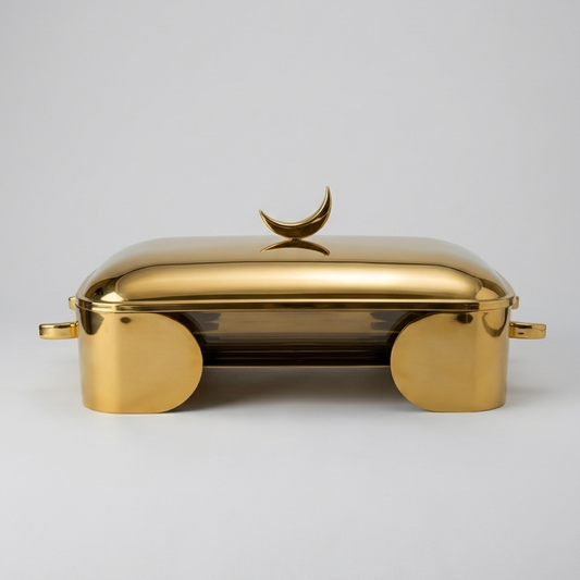 Plat à Gratin en Inox rectangulaire  "Clair de Lune"