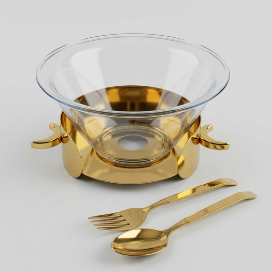 Saladier en Inox   "Clair de Lune"