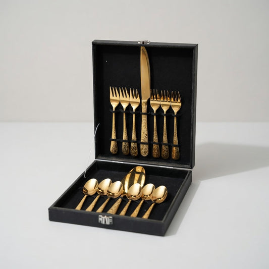 Ménagère À Gâteau 14 Pièces – Santamarta Gold