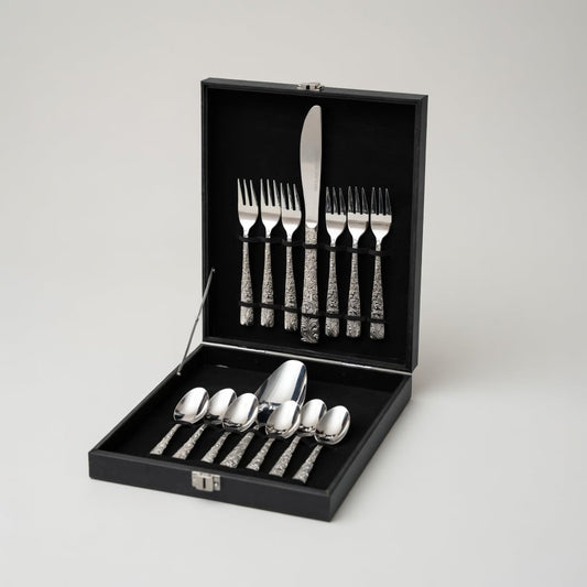 Ménagère À Gâteau 14 Pièces – Santamarta Silver