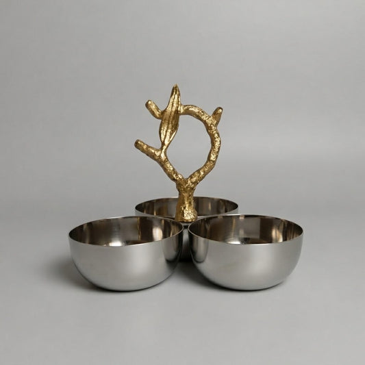 Trois Coupelles En Inox