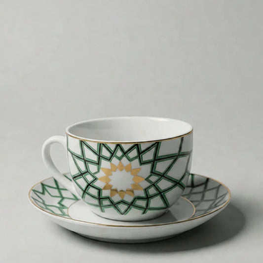 6 Tasses Et 6 Sous-Tasses À Café Au Lait