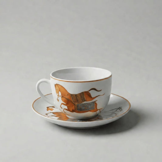 6 Tasses Et 6 Sous-Tasses À Café Au Lait