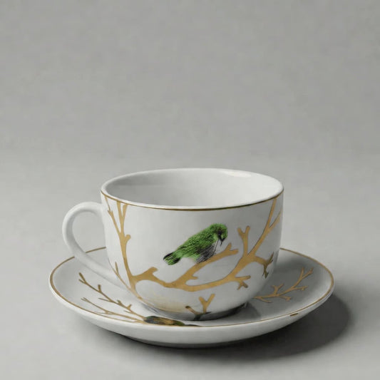 6 Tasses Et 6 Sous-Tasses À Café Au Lait