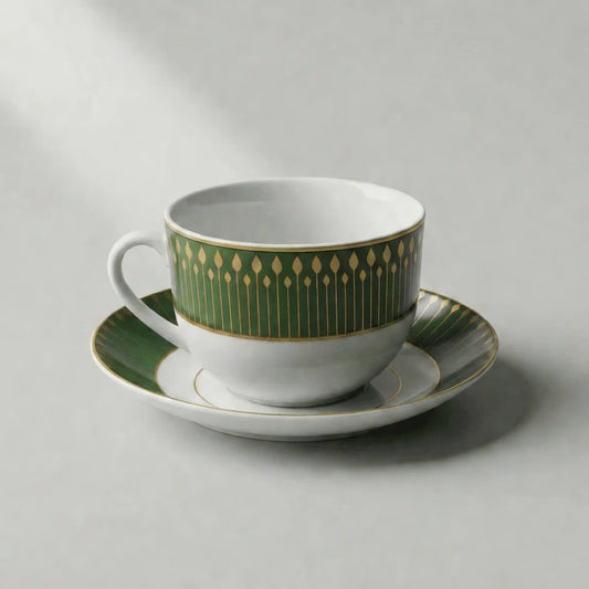 6 Tasses Et 6 Sous-Tasses À Café Au Lait